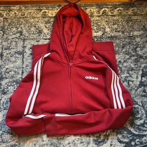 Red Zip-up hoodie